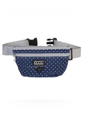 DOOG Treat & Training Pouch - Navy Polka Dot